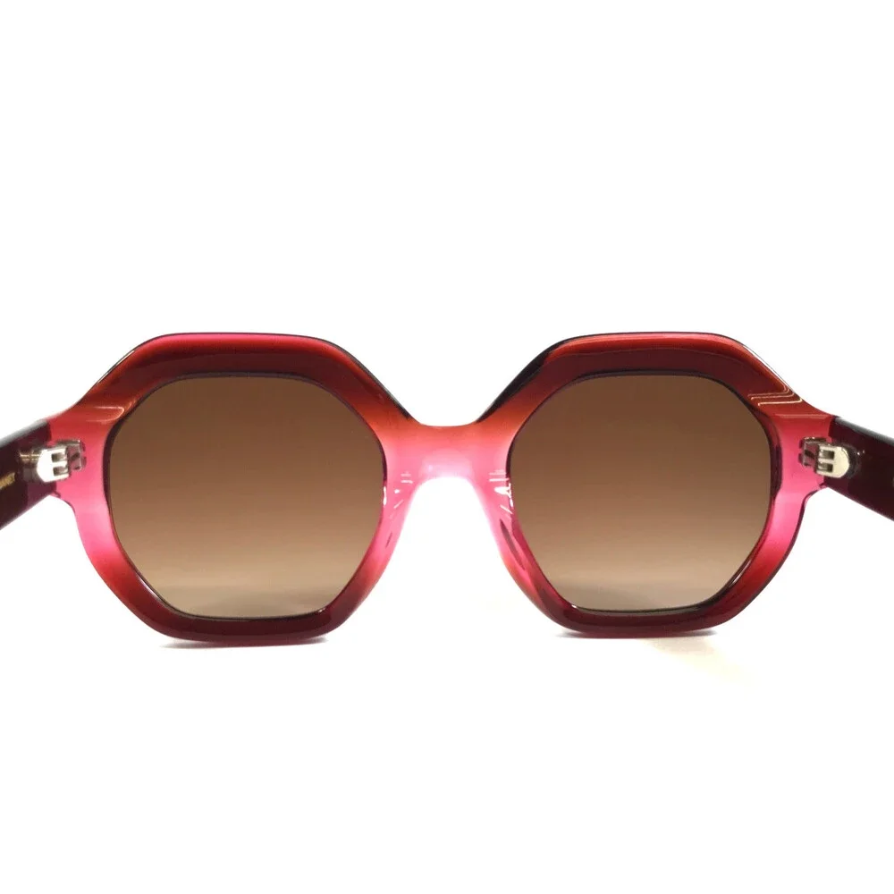 Gigi Studios Sunglasses JANET 6874/6 Red Pink Frames with Gradient Brown Lenses